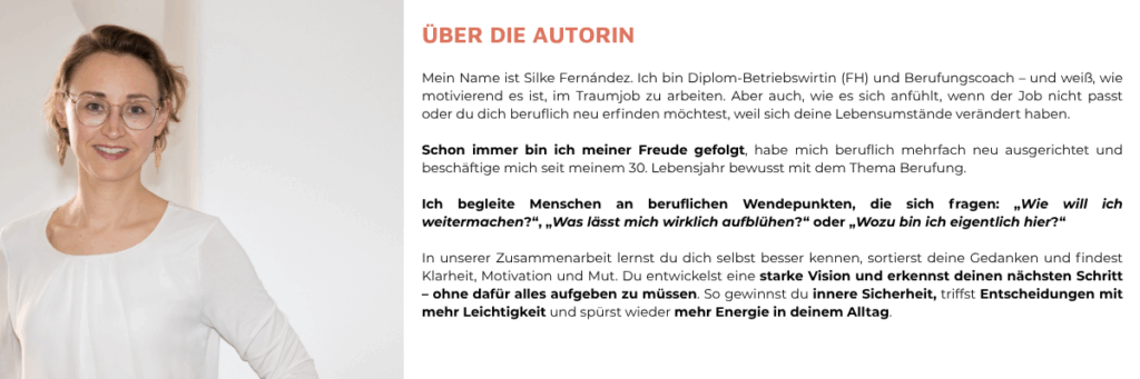 Berufungscoaching Silke Fernandez