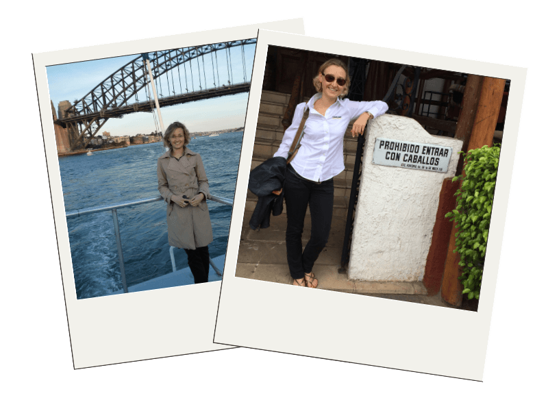 Das Bild zeigt Silke Fernandez beim Arbeiten als Exportmanager in Suedamerika. 